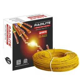 RADILITE 1 Sqmm Yellow HRFR Multistrand PVC Insulated Housing Wire, Length: 45 m-picture-14