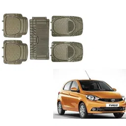 Kozdiko Rubber &a; PVC 6205 Clear Car Foot Mat Set for Tata Tiago-picture-23