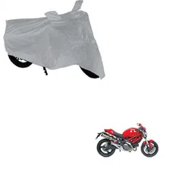 Kozdiko Polyester Matty Silver Dust &a; Waterproof Bike Body Cover for Ducati Monster 796 S2R-picture-27