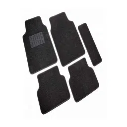 Oscar 6 Pieces Black Carpet Car Mats Set for Maruti Suzuki Versa image 3