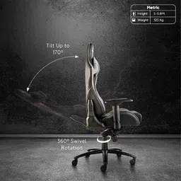 CELLBELL Transformer X GC08 Faux Leather High Back Black Gaming Chair, CBHKFGC1022 image 4