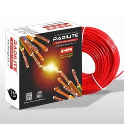 RADILITE 2.5 Sqmm Red Single Core HRFR Multistrand PVC Insulated Housing Wire, RAD 005B, Length: 45 m image 2