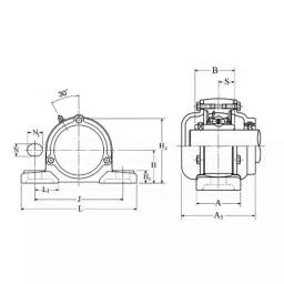 NTN 60x110x65.1mm Pillow Block Unit, CM-UCP212D1 image 2