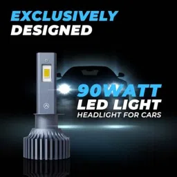 JCBL 2 Pcs 90W 7200lm 6000-6500K Day Light Dual-Beam LED Car Headlight Set, Lumenz H1 image 2