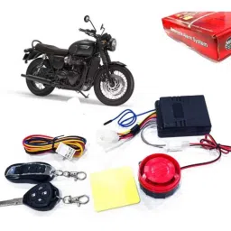 Auto Pearl 12V Black Two-Way Anti Theft Motorcycle Alarm Kit with 2 Pcs Remote for Bonneville T120 Black BS6-picture-38