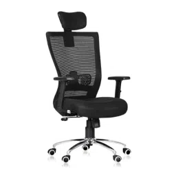 Da URBAN Mascot Black High Back Mesh Ergonomic Chair with Armrest-picture-46