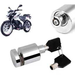 Auto Pearl Stainless Steel Silver Heavy Duty Anti Theft Motorcycle Disc Brake Lock, Lock-066-picture-46