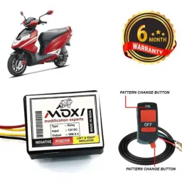 Auto Pearl 12V Black Front &a; Rear Flasher Indicator Light with Switch for Hero Dare-picture-32