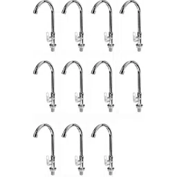 Spazio Oreo Stainless Steel Chrome Finish Swan Neck Basin Tap With Flange (Pack of 11)-picture-22