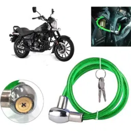 Auto Pearl PVC &a; Plastic Green Heavy Duty Cable Lock for Avenger Street 160, 248-picture-45