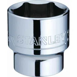 Stanley 1/2 inch 18mm 6 PT Chrome Vanadium Steel Standard Hexagonal Drive Socket, 1-88-740 (Pack of 6)-picture-30
