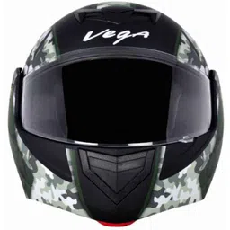 Vega Crux DX Motorbike Dull Battel Flip-up Helmet, Size (Medium, 580 mm)-picture-40