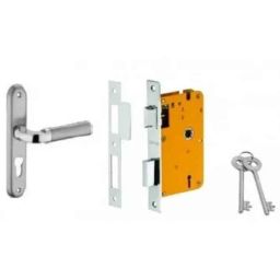 Dorset HL Series Inspire 8 inch Stainless Steel Patina Finish Door Handle Lock Set with KY Mortise Lever Lock (Pack of 2)-picture-49