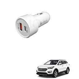 Kozdiko 3A 18W Plastic Fast Charging Mini Car Charger with Dual Output for Hyundai Santafe-picture-40