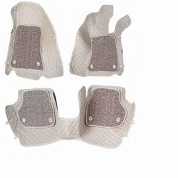Komfort 3 Pieces 7D Beige Foot Mat Set for Mahindra XUV300-picture-31