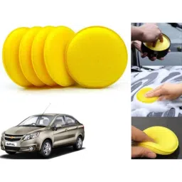 Auto Pearl Polyurethane Beige Washing &a; Waxing Polish Foam Sponge for Sail Type2 (Pack of 5)-picture-36