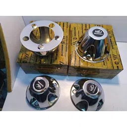 Modified Autos 4 Pcs 7.5 inch Chrome Metal Wheel Cover Cups Set for Mahindra 540,550-Gypsy image 4
