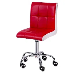 Chair Garage PU Leatherette Red Adjustable Height Office Chair with Back Support, CG01 image 2