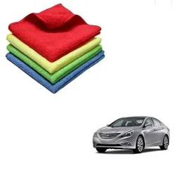 Kozdiko 40x40cm 300GSM Microfiber Cleaning Cloth for Hyundai Sonata (Pack of 4)-picture-41