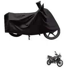 Kozdiko Polyester Black Dust &a; Waterproof Bike Body Cover with Mirror Pockets for Triumph Tiger 800 XCX-picture-41