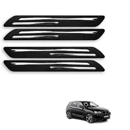 Kozdiko 4 Pcs Rubber Black Double Chrome Strips Car Bumper Protector Guard Set for BMW X3-picture-37