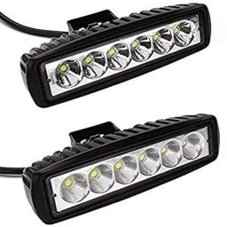 Meenu Arts 6 Led Bar White Auxillary Car Fog Lamp, Spot Lamp 18W (Pack of 2) for Tata Winger-picture-22