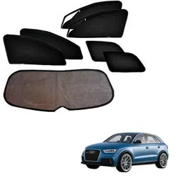 Kozdiko 5 Pcs Mesh Black Magnetic Zipper Window &a; Rear Car Sun Shades Set for Audi Q3-picture-37