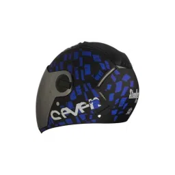 Steelbird SBA-2 Matt Black Blue Full Face Helmet, Size (Medium, 580 mm) image 4