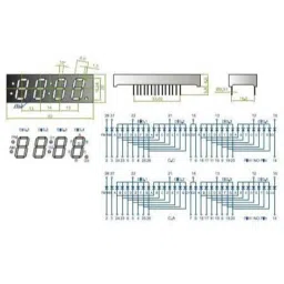 Oasistek 100 Pcs 0.60 inch Ultra Red Four Digit Display Module Set, TOF-6408 image 2