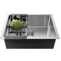 ZAP 24x18x10 inch Satin Finish Stainless Steel Handmade Kitchen Sink with Tap Hole-picture-21