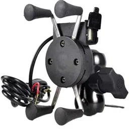 Love4ride Black Spider Bike Mobile Holder with USB Charger-picture-15