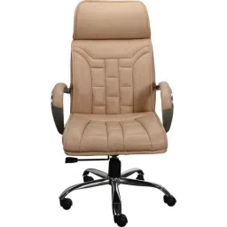 Chair Garage PU Leatherette Beige Adjustable Height Office Chair with Back Support, CG159 (Pack of 2)-picture-33