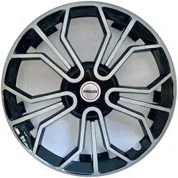 Prigan 4 Pcs 14 inch Polypropylene Black &a; Silver Wheel Cover Set for Toyota Etios Liva GX, GXD &a; V, Magic DC 14-picture-25