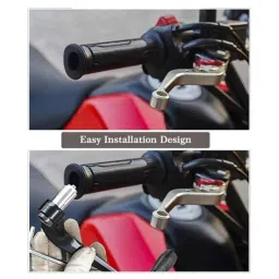 AllExtreme EXUL2RD 7/8 inch Metal Alloy CNC Red Handlebar Brake Protector with Clutch Lever Protection Guard Extra Durable, Adjustable Angle &a; Length for Motorcycle image 5