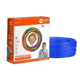 Orient Platinum 0.75 Sqmm Blue Single Core PVC Insulated Copper Conductor Unsheathed FR-LSH Cable, 711FLC5B0075P, Length: 90 m-picture-21