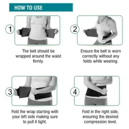 Med E-Move Elastic Abdominal Belt, RGAB0001MD, Size: M image 2