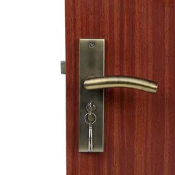 Homexpert MG-1105 8 inch 60mm Stainless Steel Antique Brass Finish Cylindrical Plate Both Side Key Mortise Door Lock Set-picture-25