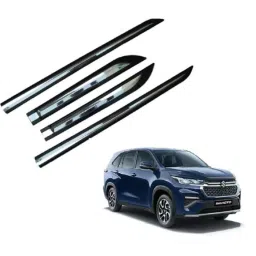SureStrive 4 Pcs Black &a; Silver Side Door Car Beading Set for Maruti Suzuki Invicto All Model image 1
