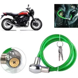 Auto Pearl PVC &a; Plastic Green Heavy Duty Cable Lock for Z900RS BS6, 372-picture-42