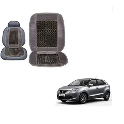 Kozdiko Wooden Bead Seat with Grey Velvet Border for Maruti Suzuki Baleno Nexa-picture-48