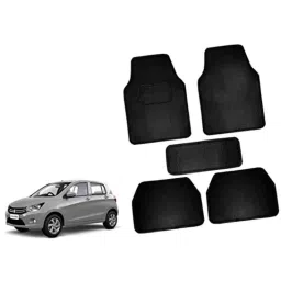 Auto Pearl 5 Pcs Polyester Black Car Floor Carpet Set for Maruti Suzuki Celerio VXI 2014 onwards-picture-23