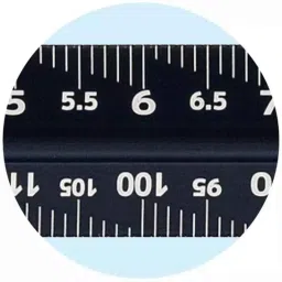 SK Niigata Seiki TSGA-15KD 14mm Aluminium Triangular Fine Scale for General Purpose image 3