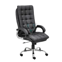VJ Interior 18x19 inch Black High Back Leather Office Chair, VJ-1419-picture-36