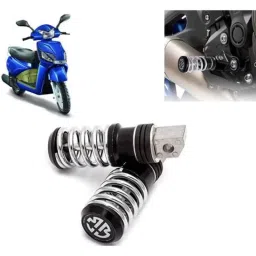 Auto Pearl 2 Pcs Steel Black Foot Rest Spring Coiled Set for Gusto BS6-picture-39