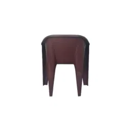 Supreme Futura Contemporary Design Plastic Globus Brown Chair with Arm (Pack of 4) image 5