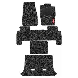 Elegant PVC Grass Black Carpet Car Mat Set for Mahindra Thar 2020 Onwards-picture-14