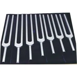 NESCO 7 Pcs Chakra Healing Tuning Fork Set with Rubber Mallet, KSI-CU-7-picture-24