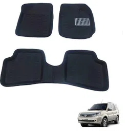 Kozdiko 3D Black Car Foot Mat Set for Tata Safari Strome, koz_88241-picture-29