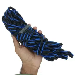 Znee Smart ZS3BU Blue &a; Black Leg Guard Crash Guard Rope for Bikes image 2