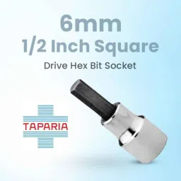 Taparia 6mm 1/2 inch Square Drive Hex Bit Socket, BSH6 image 4